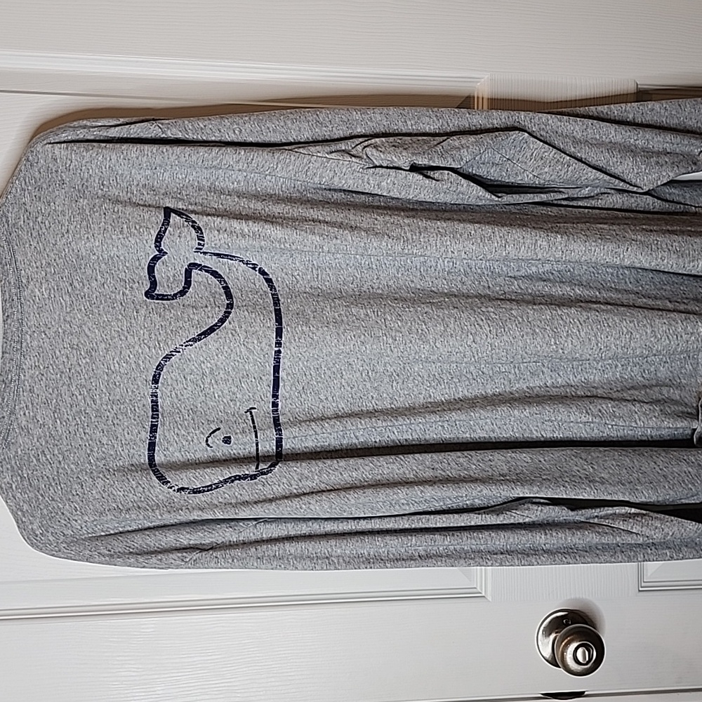 Vineyard Vines Classic Whale Logo Long Sleeve Gray T-Shirt Men's 3XB - Picture 2 of 6